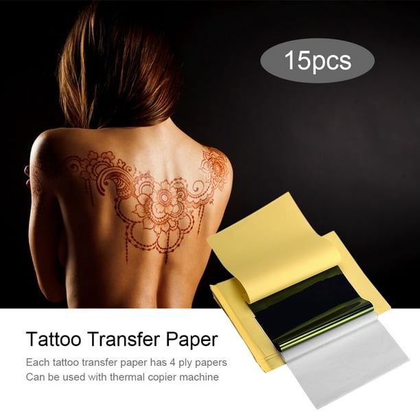 15/30 hojas de papel de transferencia de tatuajes, papel térmico para  tatuajes A4 yeacher Papel de transferencia