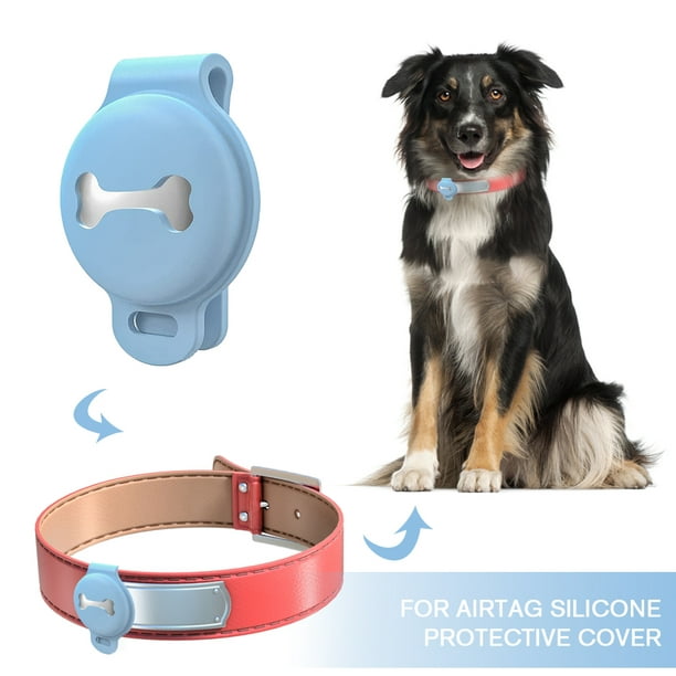 FEEYAR - Soporte para collar de perro (4 unidades), funda para AirTag 100%  impermeable, soporte para Apple AirTag para collares de perro y gato