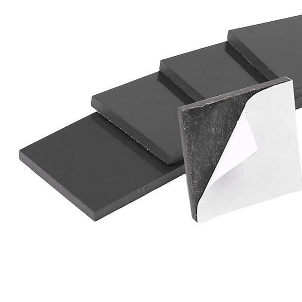 Cuadrados magnéticos, cuadrados magnéticos autoadhesivos (cada uno de 4/5 x  4/5 pulgadas), imanes adhesivos flexibles industriales, hojas magnéticas