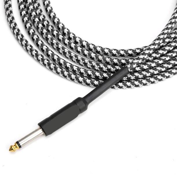 Cable de guitarra, compatible con doble cabezal, cable de instrumento recto  a recto para órganos electrónicos, batería electrónica, bajo para un mejor