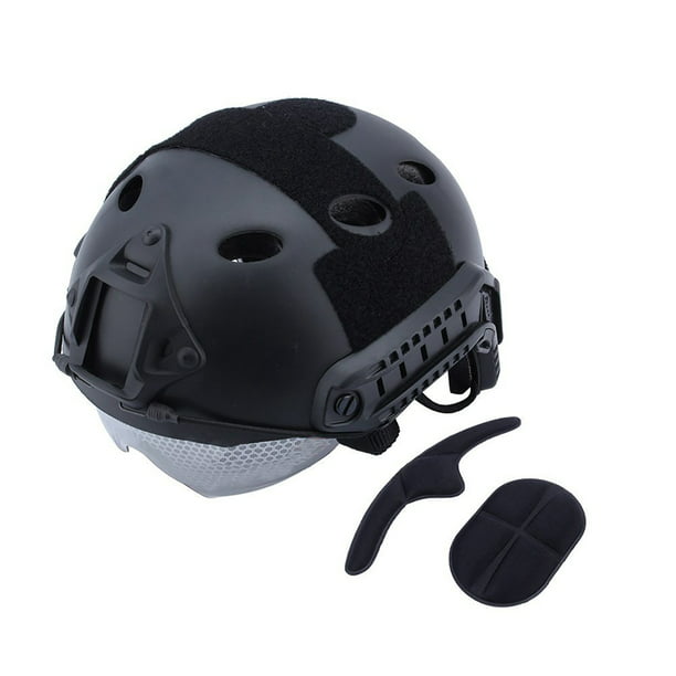 Casco Táctico Airsoft Hot Military Tactics Airsoft Paintball SWAT Casco  Protector Rápido Con Gafas Mgaxyff Fast Helmet