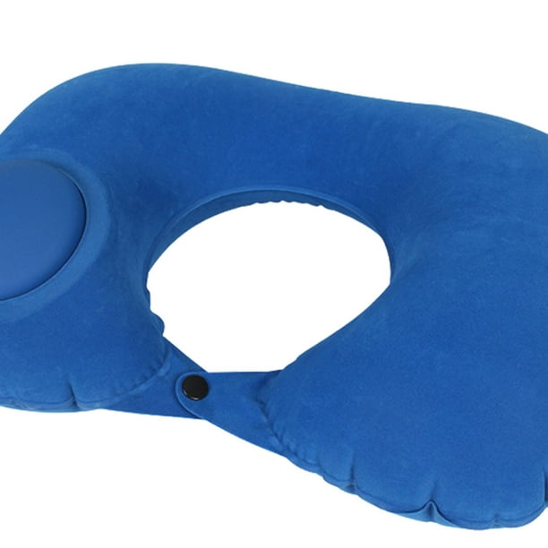 Cojín de cuello de avión inflable de aire de prensa de almohada de viaje en  forma de U (azul) Ndcxsfigh Nuevos Originales