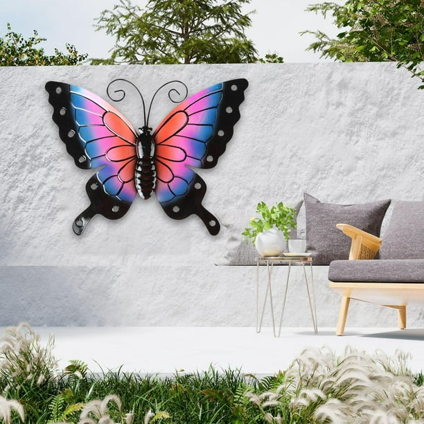 Arte de pared de metal, escultura de abeja, decoración de pared de jardín,  juego de 3 esculturas de pared decorativas para exteriores e interiores