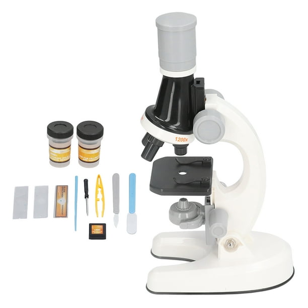 Kit de microscopio para niños, kit de microscopio para niños, microscopio  LED de juguete, microscopio para niños, elegante y moderno