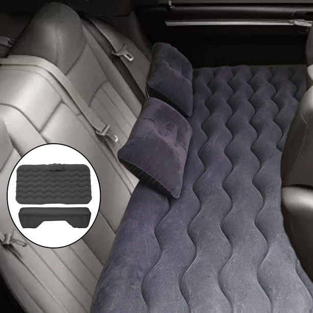 Colchón de coche inflable asiento trasero hueco almohadilla impresión cojín  de cama de aire para viajes en coche