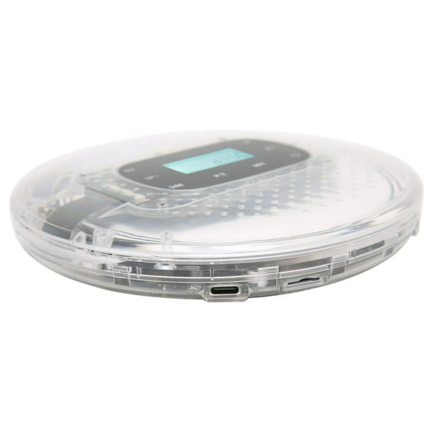 Reproductor de CD portátil Bluetooth, reproductor de CD portátil con  altavoces duales con protección anti-salto, reproductor de CD portátil  recargable