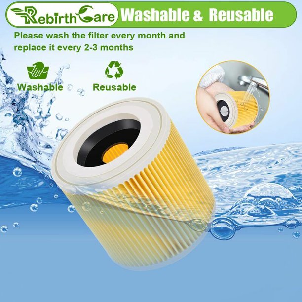 Filtro para aspiradora Wd2 WD3 SE4001 Karcher