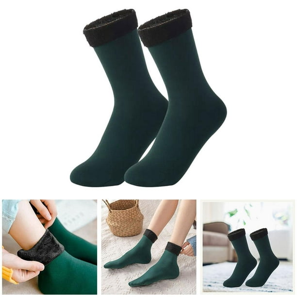 Calcetines para mujer Invierno cálido contra el frío Calcetines térmicos  gruesos para caminar cómodos Botas de trabajo Calcetines cómodos de Yinane