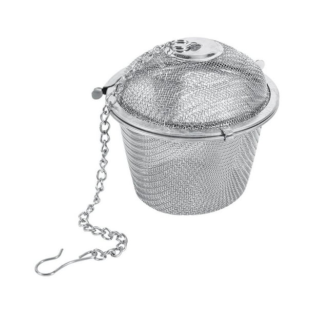  SWOOMEY Colador de té de acero inoxidable Difusor portátil  Infusor de té de metal Colador de condimentos Bolas de té decorativas Bola  de malla Filtro de té de repuesto de acero