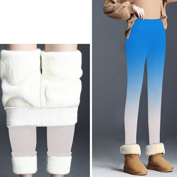 Gibobby pantalones termicos mujer Mujer Otoño e Invierno Casual moda  Navidad divertido impreso cintu Gibobby