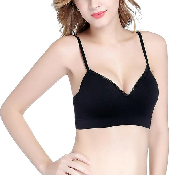 Top Bralette Sexy Encaje Lenceria Brasier Mujer Brs