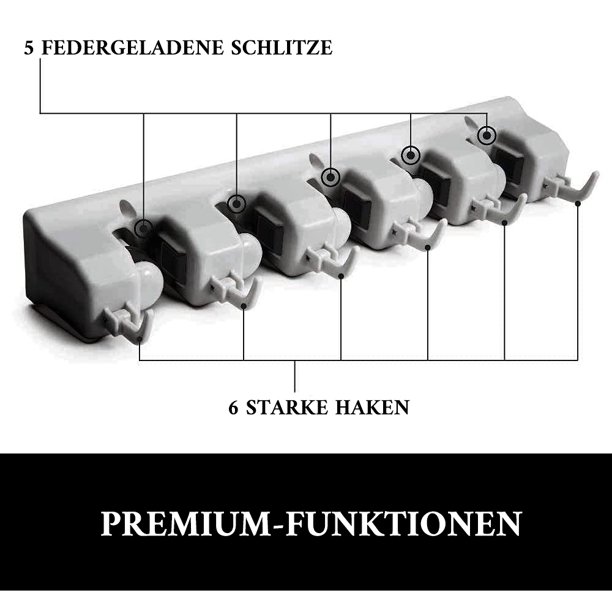 Importado: Soporte de escoba Premium