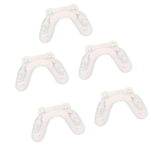 Almohadillas Adhesivas para gafas, almohadillas para la nariz en forma de  D, antideslizantes, suaves, de silicona, 10 pares - AliExpress