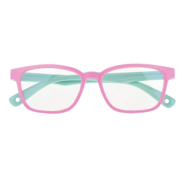 Gafas de repuesto para niños, 1 par de lentes de silicona, kit de  reparación de patillas de repuesto (morado y rosa)