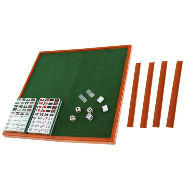 Mini juego de mesa Mahjong tradicional chino, juguetes familiares