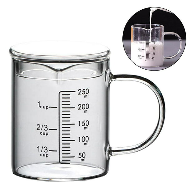 3pcs Vaso medidor de plástico Vaso de medición vaso de medición de cocina  Vaso medidor de plástico con