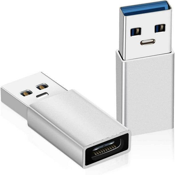 3,0 Adaptador USB A a USB C para Iphone 11 12 Pro Xr Se, Ipad 8 Air 4,  transferencia de datos de alta velocidad y carga rápida, compatible con PC,  cargador, banco