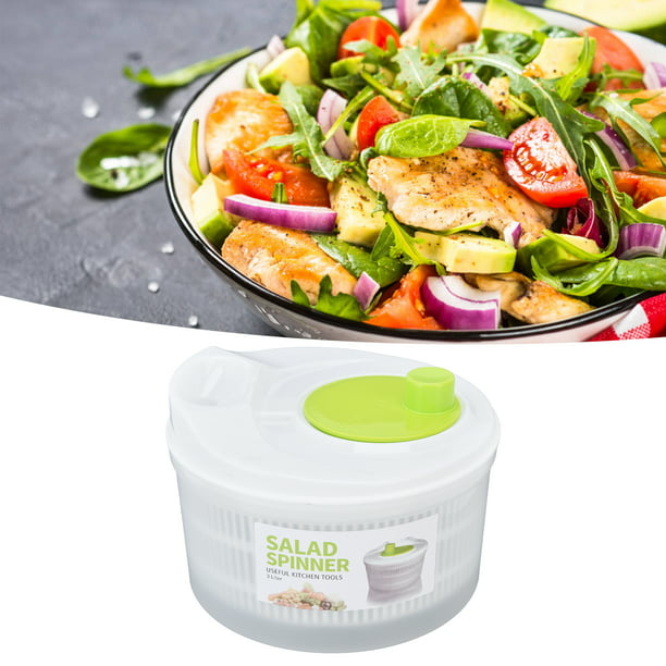 Cook with Color Escurridor de ensalada – Secador de lechuga y productos con  cuenco, colador y sistema de drenaje integrado para ensaladas y productos