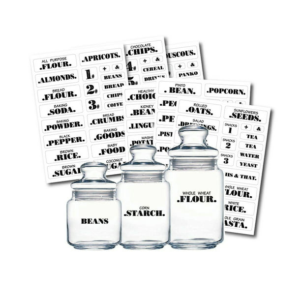 Etiquetas para frascos, Etiquetas de especias, Etiquetas de despensa