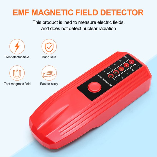 Medidor de campo magnético con 5 LED, Detector de campo magnético