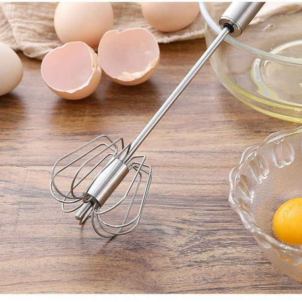 Batidor de huevos semiautomático Batidor manual de huevos Batidor de acero  inoxi