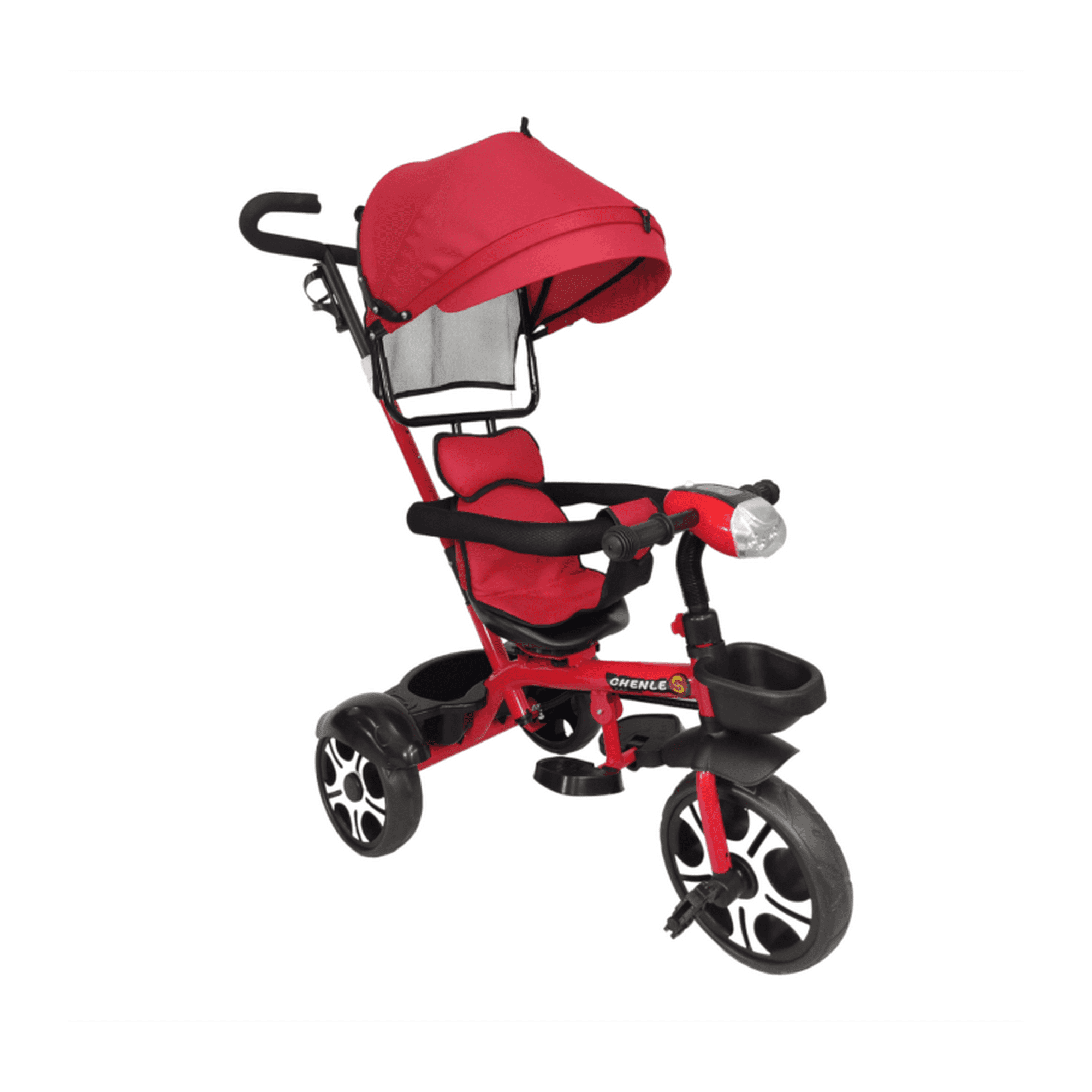 Triciclo Evolutivo The Baby Shop T-350 Multifuncional, llantas de goma Rojo  