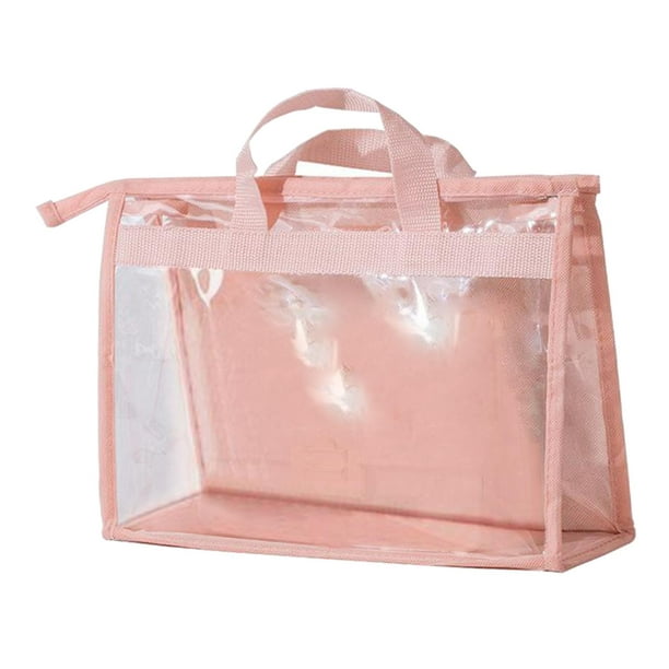1 pieza/pieza, transparente transpirable para mujer, bolso de mano, bolsa  de almacenamiento artesanal con cremallera Gris L Macarena Organizador de  almacenamiento de bolsos