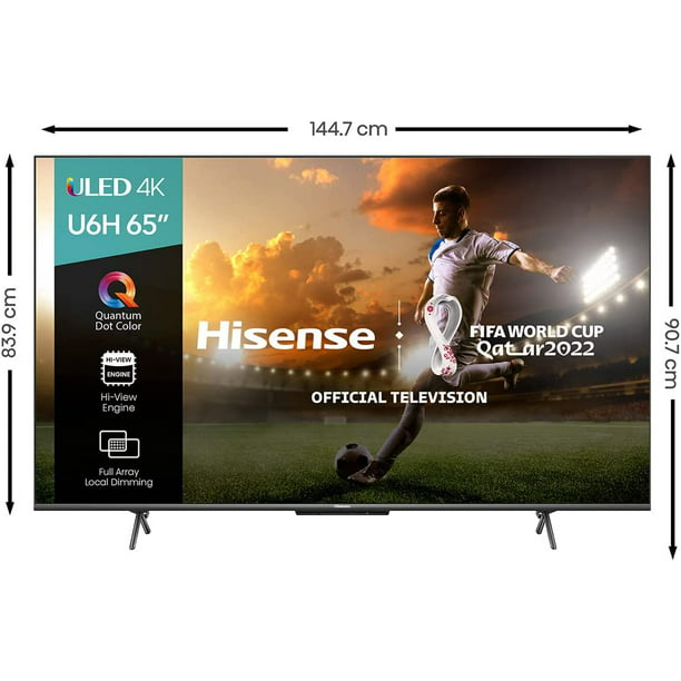 TV Inteligente Hisense 65R6E4 de 65 Pulgadas 4K UHD con Roku