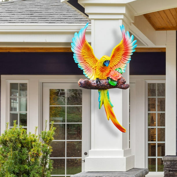 Decoración de pájaros de resina, decoración de pájaros, pájaros decorativos  de resina, simulación para balcón para jardín