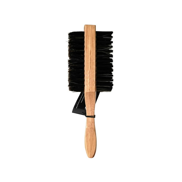 Cepillo de pelo de cerdas de jabalí, cepillo de doble uso para hombres  endereza y promueve el crecimiento del cabello y la barba, adecuado para  todo