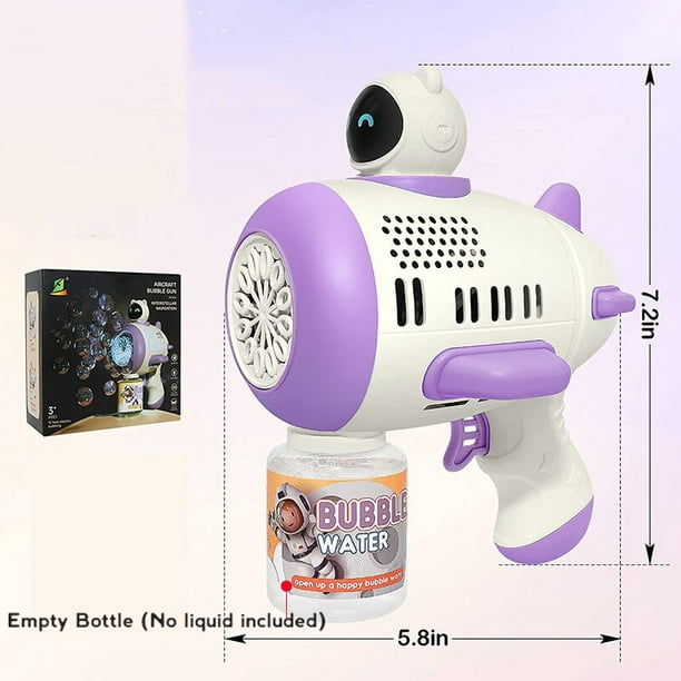 Automa Máquina de burbujas de mano para niños Luz con cámara de soplador de  burbujas de música para niños Juguetes al aire libre