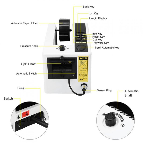 Dispensador De Cinta Automático, Cortador Manual Automático