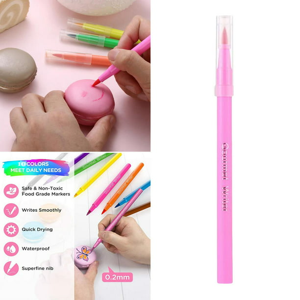  Bolígrafos para colorear alimentos, marcadores
