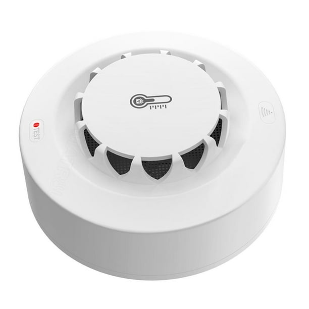 Detector de Humo WiFi con Sensor de Temperatura y Humedad 2.4GHz Aviso de  Incendio Likrtyny Para estrenar