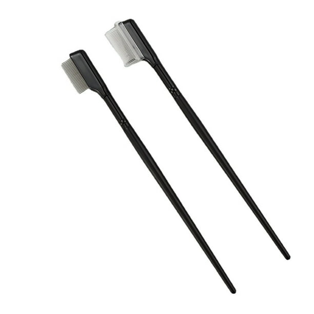 Kit de herramientas de aplicación de pestañas 3 en 1 | Separador de  pestañas de metal, peine de rímel de dientes, rizador portátil y aplicador,  juego