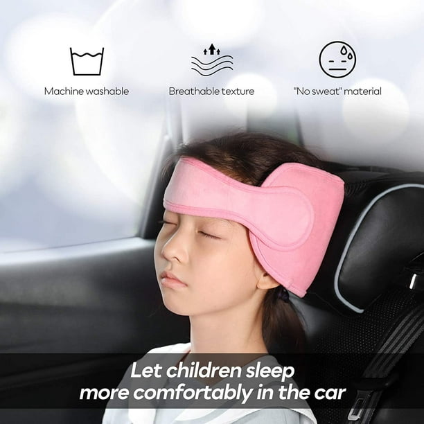 Soporte para la cabeza del coche de bebé Asiento de seguridad para niños  Suave y cómodo Cuña para la cabeza del niño Reposacabezas del coche  ajustable Almohada de seguridad para bebé niño