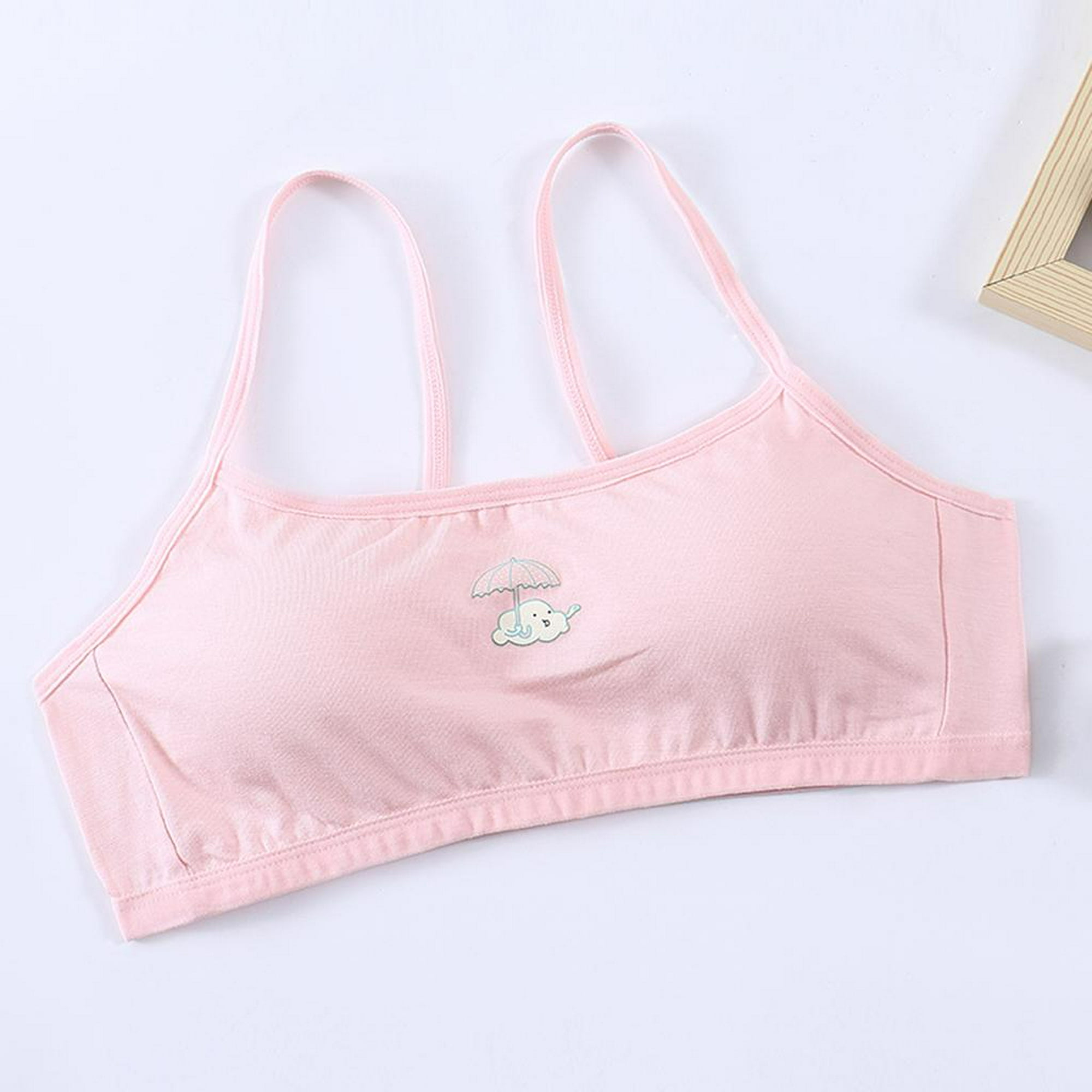 Brasier Cami popular para niña, sin costuras, con almohadillas extraíbles –  Paquete económico