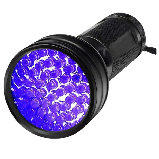 Linterna de luz negra UV, detector de luz negra ultravioleta de 51 LED 395  nM para orina de perro, m ER