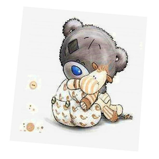  Precioso oso de dibujos animados DIY de pintura de imágenes de de imitación para niños Muñeca de oso Gloria Kit de pintura de diamante
