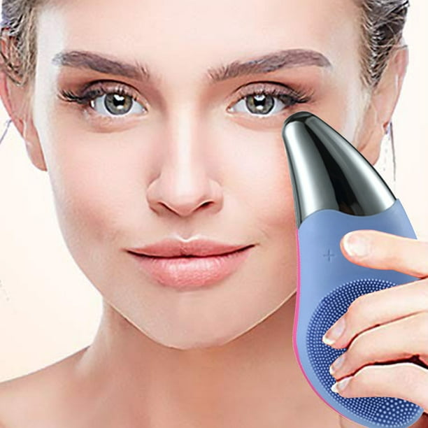 Cepillo Limpiador Facial Sónico de Silicona Recargable Exfoliación
