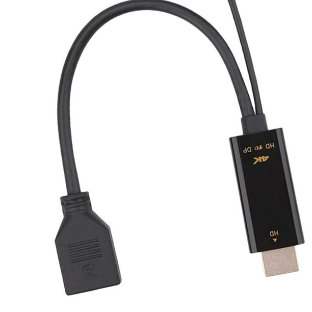 ADAPTADOR HDMI MACHO - DP HEMBRA CON ALIMENTACION POR USB 