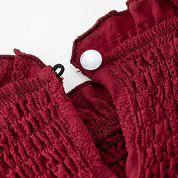 Suéter Jersey de cuello redondo para mujer Jersey de punto informal Suéter  corto Suéter de color sólido Tops Cgtredaw Negro M para Mujer