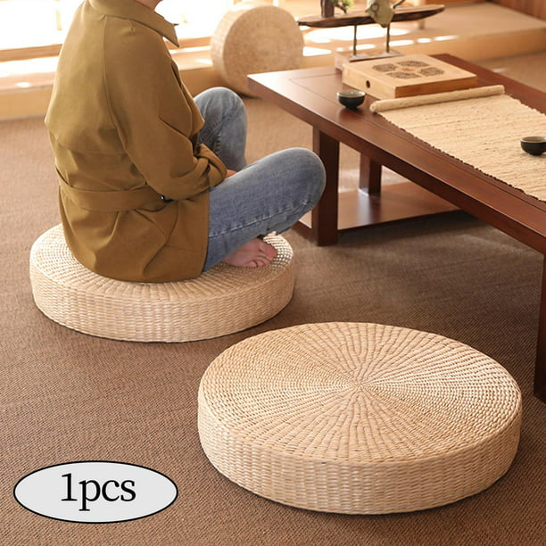  Cojines cuadrado para sentarse en el suelo 22” x 22”, suave  grosor, para yoga, meditación, puf, tatami, cojín para leer en el suelo,  cojín para silla, asiento casual para adultos y