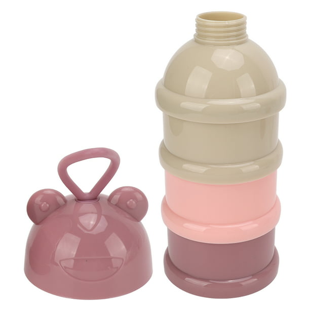 Dispensador de fórmula de leche en polvo antiderrames, recipiente de  almacenamiento, rosa (2 piezas)