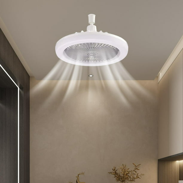 Lámpara de ventilador de techo chino inteligente con ventiladores de  control remoto, lámparas de iluminación LED de techo empotradas para sala  de