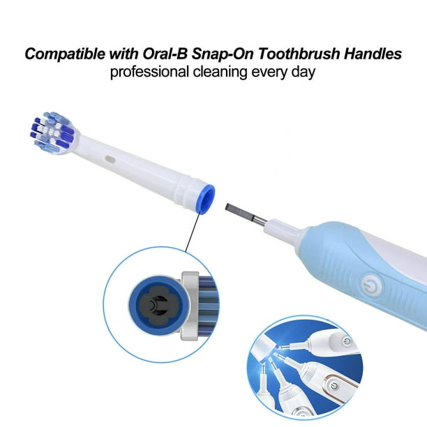 Cabezales de cepillo de dientes de repuesto compatibles con cepillo de  dientes eléctrico Oral B Braun, paquete de 10 cabezales de cepillo de  precisión