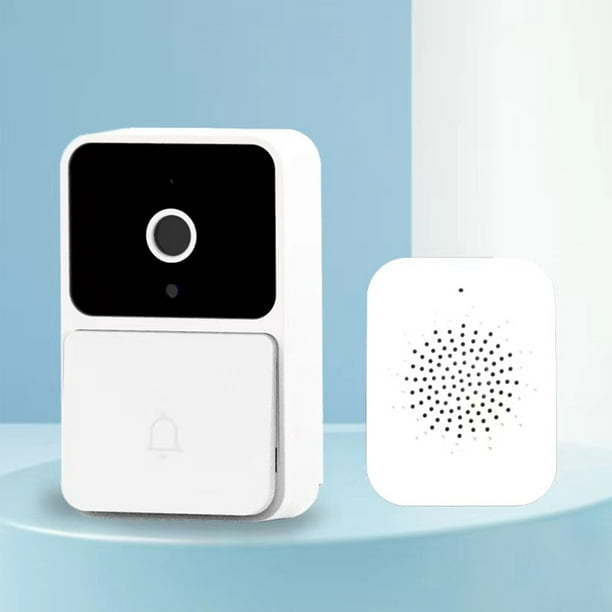 Teléfono visual de la puerta - Timbre visual inteligente sistema de  videoportero inalámbrico de vigilancia a distancia SYNTEK, blanco