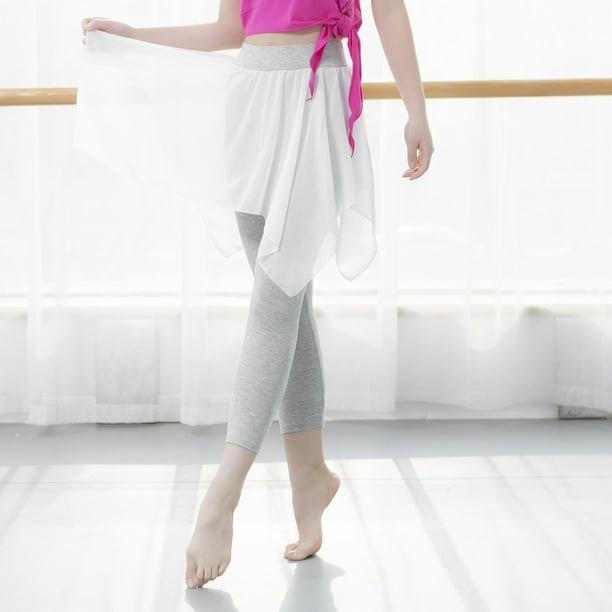 Falda de baile de ballet para mujeres/niñas, falda de yoga de gasa