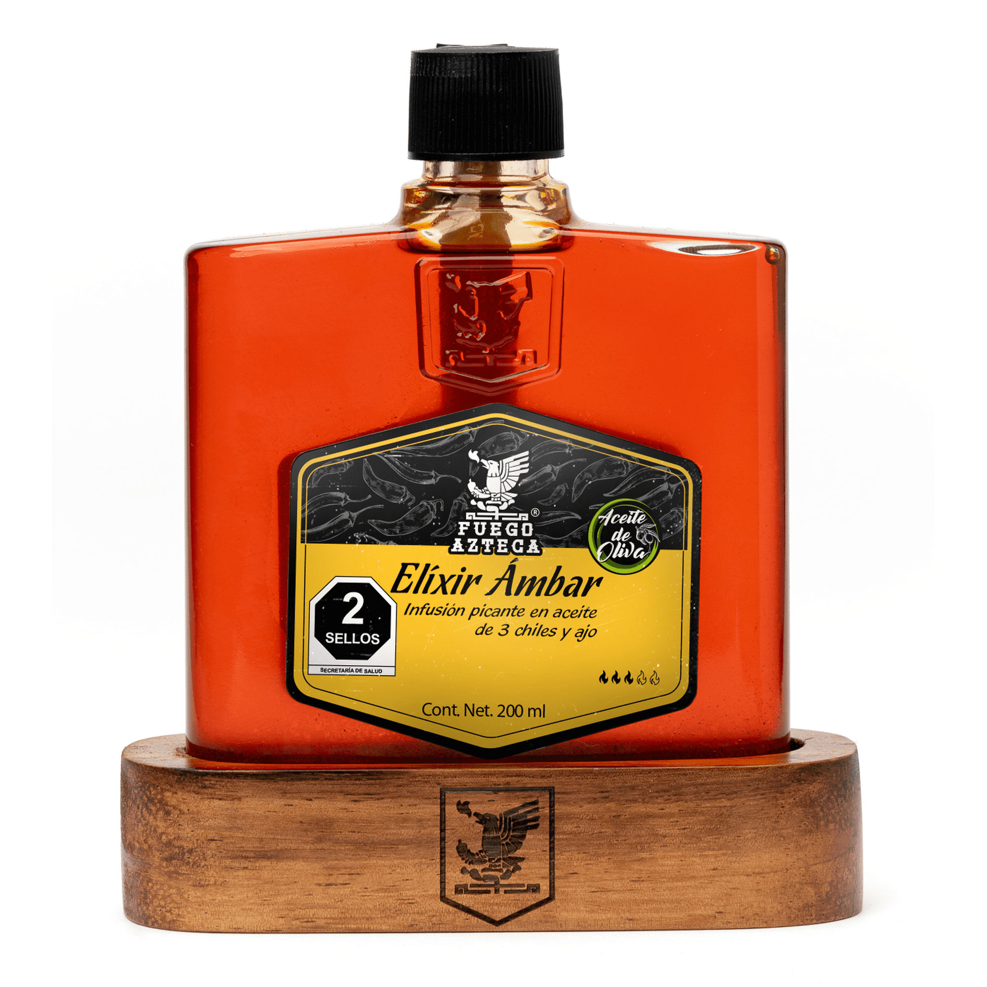 FUEGO AZTECA Elíxir Ámbar Salsa/Infusión natural en Aceite de Oliva