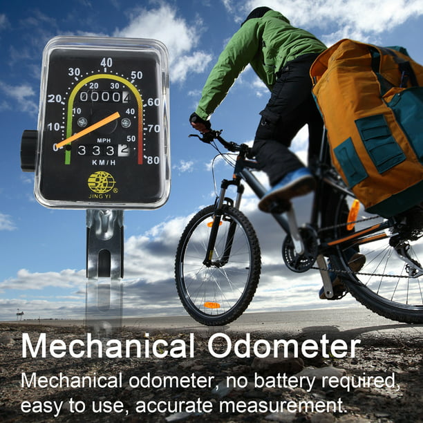 Cuentakilómetros mecánicos, velocímetro para bicicleta, computadora,  bicicleta de montaña, código tabla impermeable odómetro mecánico